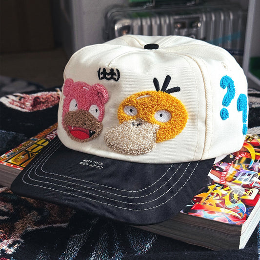 Chenille Psyduck/Slowpoke Snapback Hat