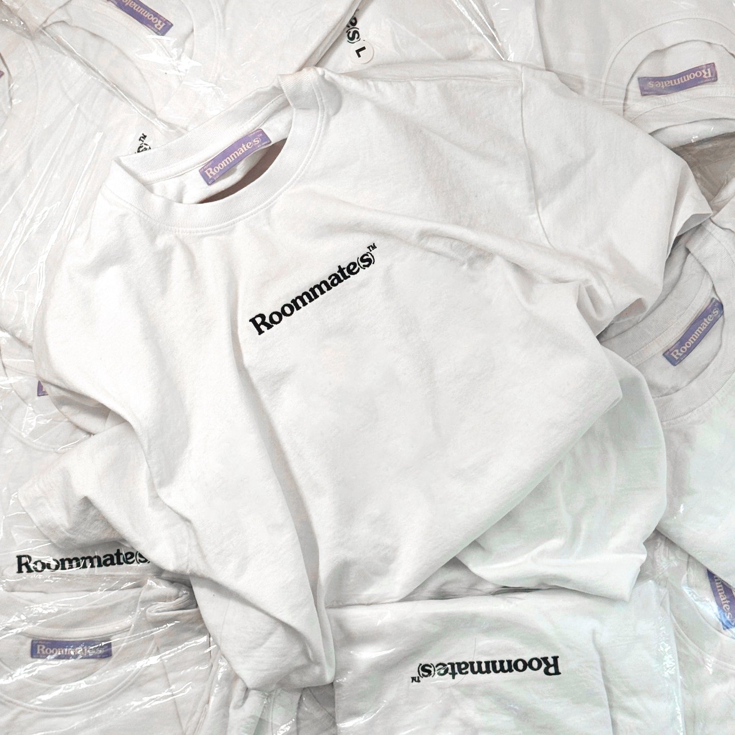 Embroidered Logo Tee (White)