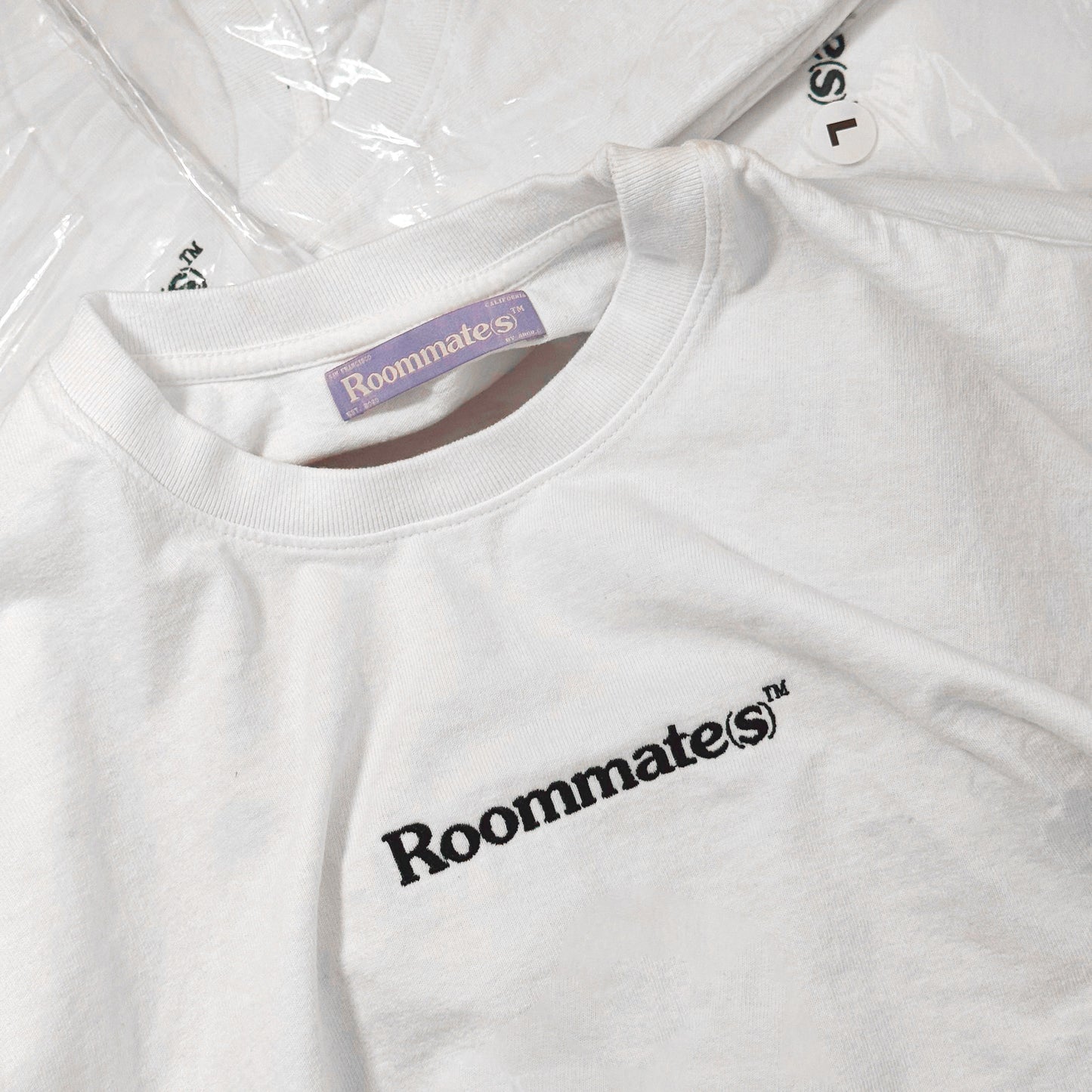 Embroidered Logo Tee (White)